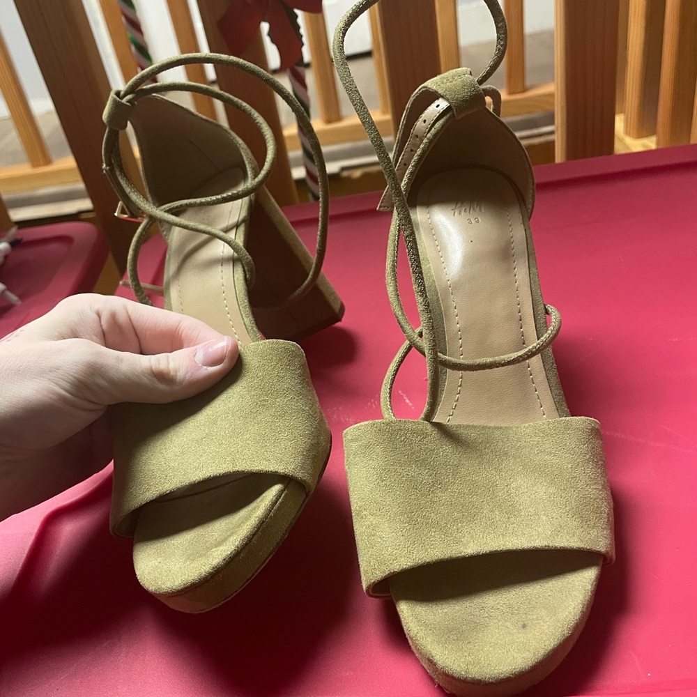 H & M cross over heels